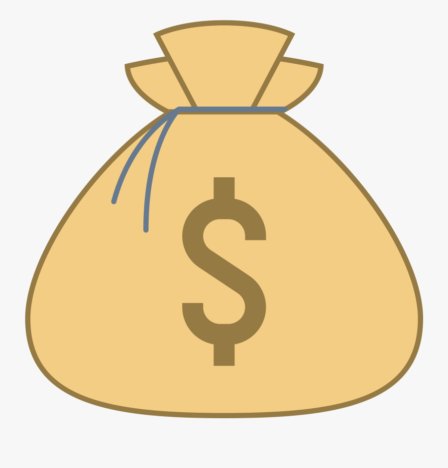 Clip Art Royalty Free Bag Computer Icons Clip - Sack Of Money Clipart, Transparent Clipart
