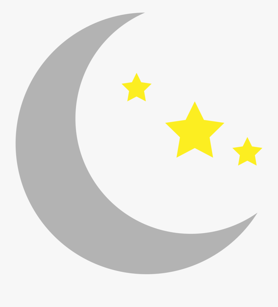 Clouds And The Moon Clip Art At Vector Clip Art 3 Clipartcow - Moon And Stars Clip Art, Transparent Clipart
