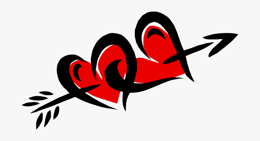 Clip Art Heart Arrow Clipart - Heart With Arrow Png, Transparent Clipart