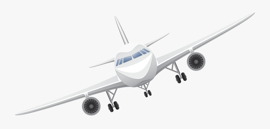 White Airplane Transparent Png Vector Clipart - Plane Picture Transparent Background, Transparent Clipart
