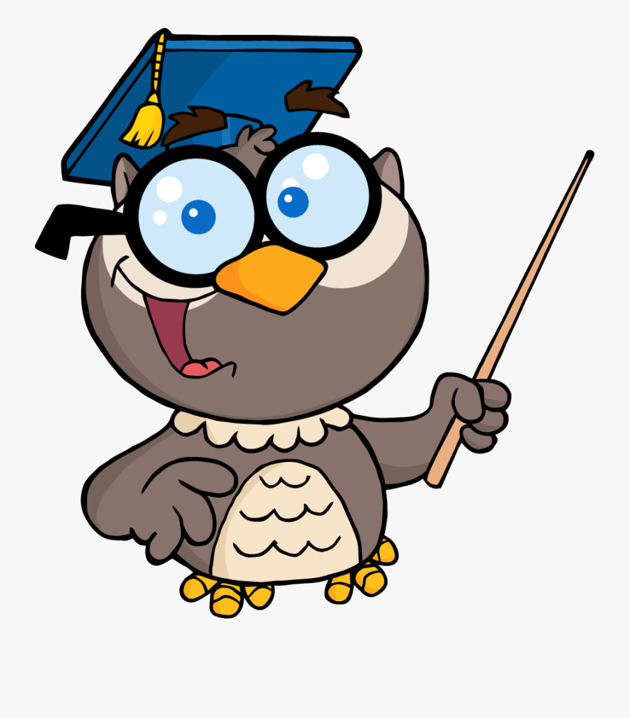 Owl Teacher Cartoon, Transparent Clipart