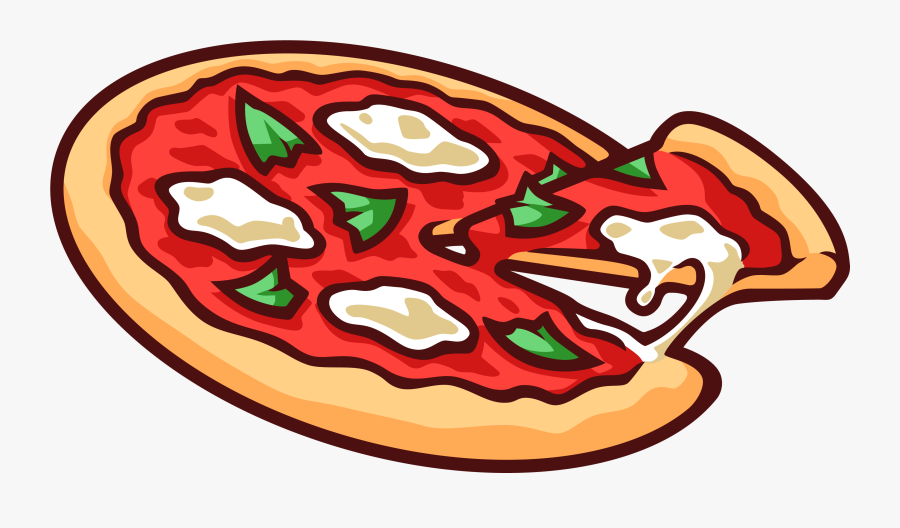 Pizza Vector Clipart - Pizza Cartoon Transparent Background, Transparent Clipart