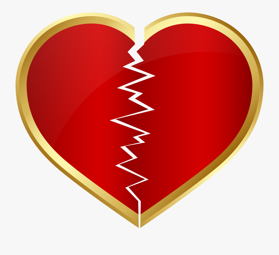Broken Heart Clipart, Transparent Clipart