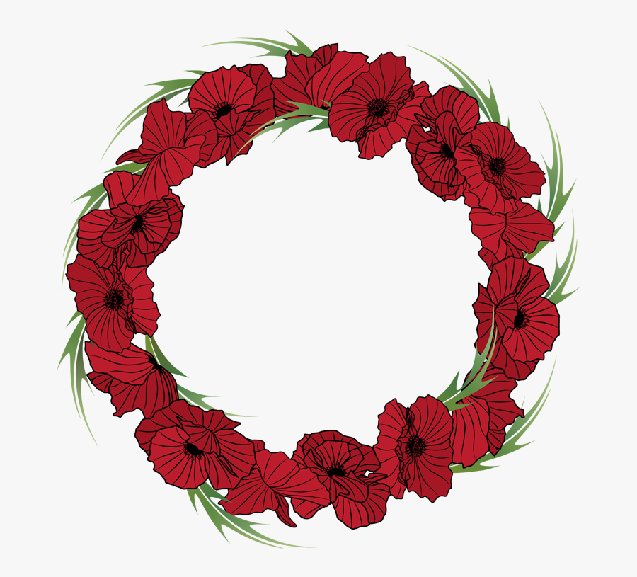 Wild Turkey Clip Art - Red Floral Wreath Png, Transparent Clipart
