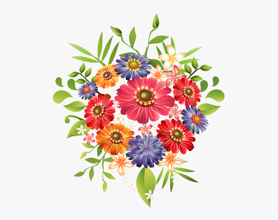 Clip Art Free Clipart Summer Flowers - Transparent Background Flower ...