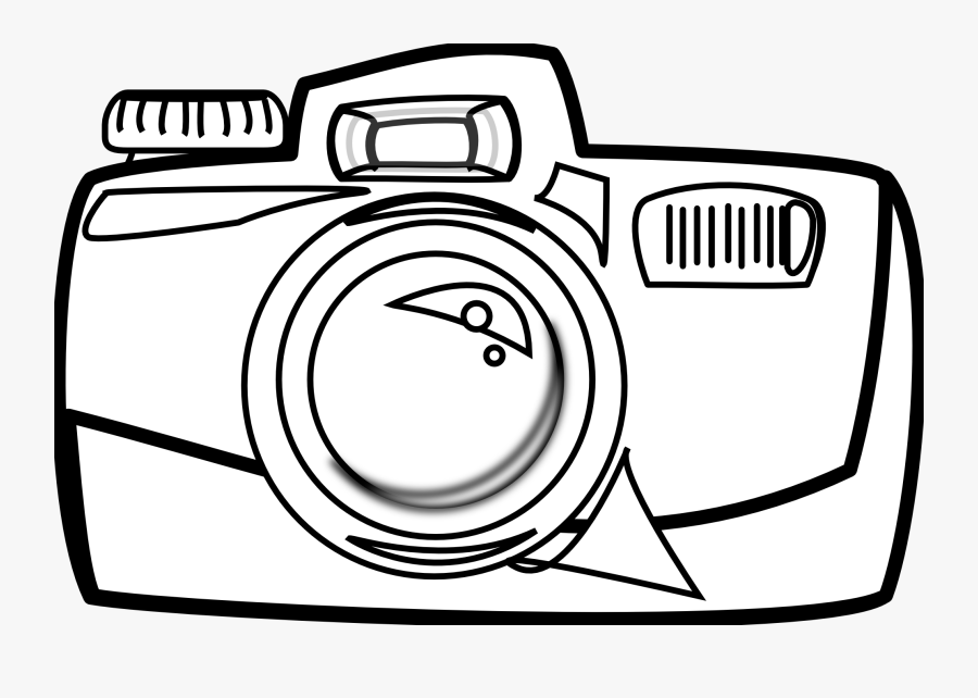 Cartoon Camera - Cam Clipart Black And White, Transparent Clipart