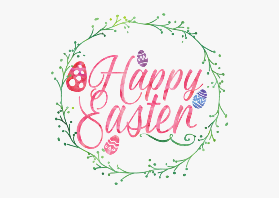 Easter Clipart Watercolor - Happy Easter Png File, Transparent Clipart