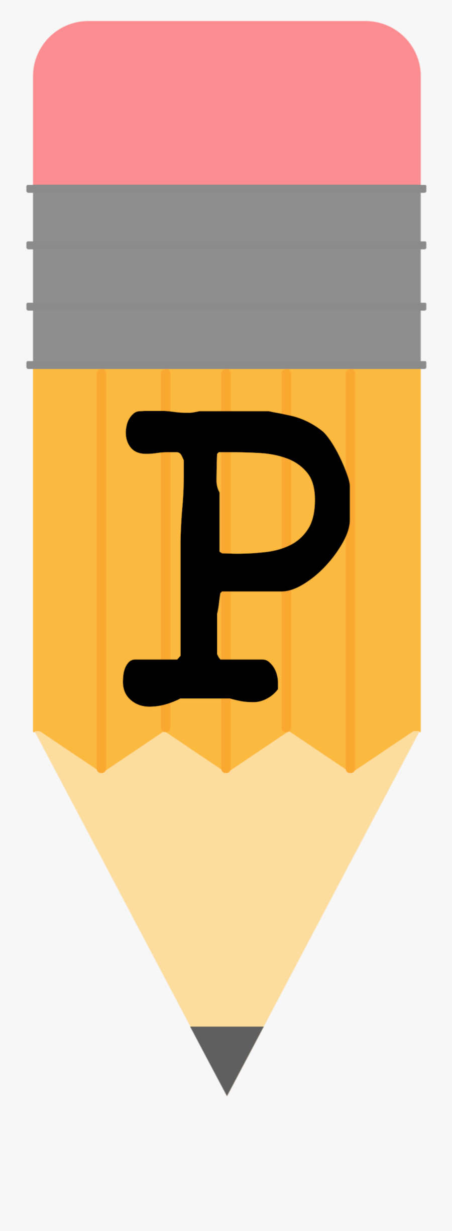 Pencil Clipart Letter P - R Welcome Back To School, Transparent Clipart