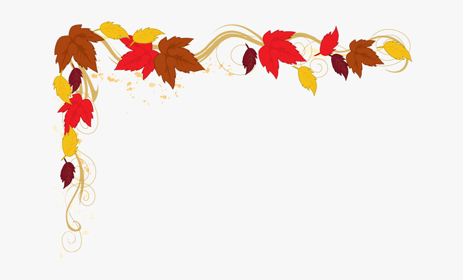 Transparent Thanksgiving Clipart - Fall Leaf Border Clip Art, Transparent Clipart