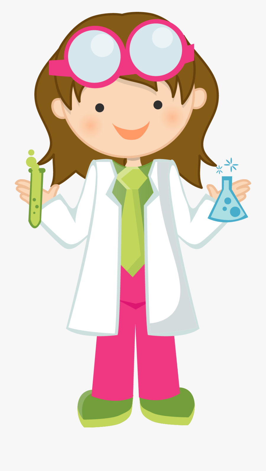 Girl Scientist Clipart, Transparent Clipart