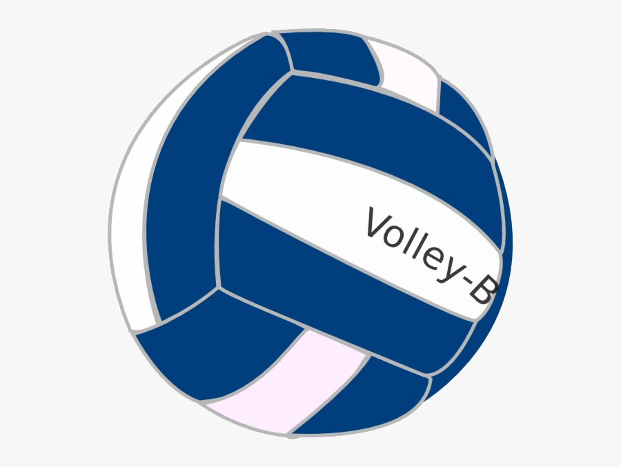 Transparent Volleyball Clipart - Volleyball Ball Blue And White, Transparent Clipart