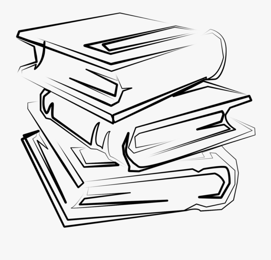 Stack Of Books Clipart Source - Stack Of Books Drawing Png, Transparent Clipart