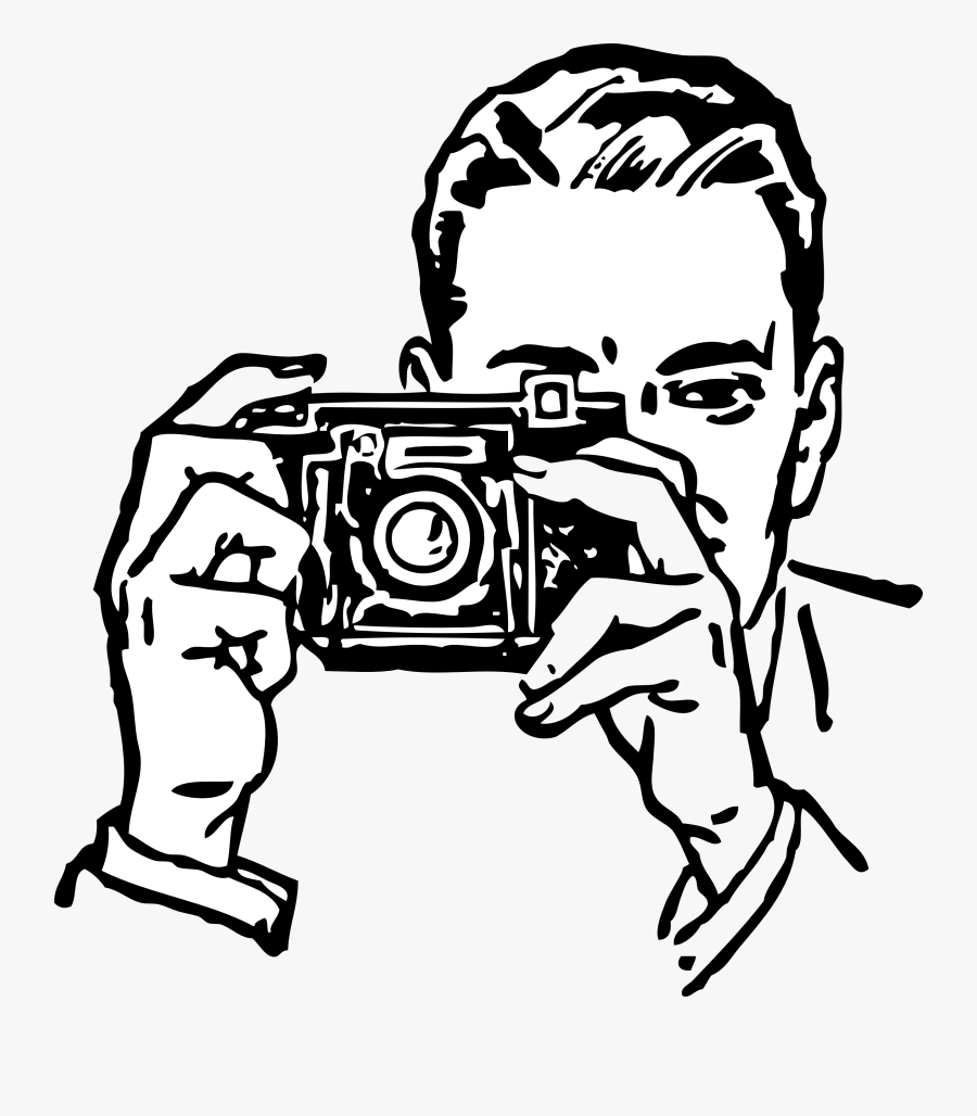 Camera - Clipart - Black - And - White - Clip Art Camera, Transparent Clipart