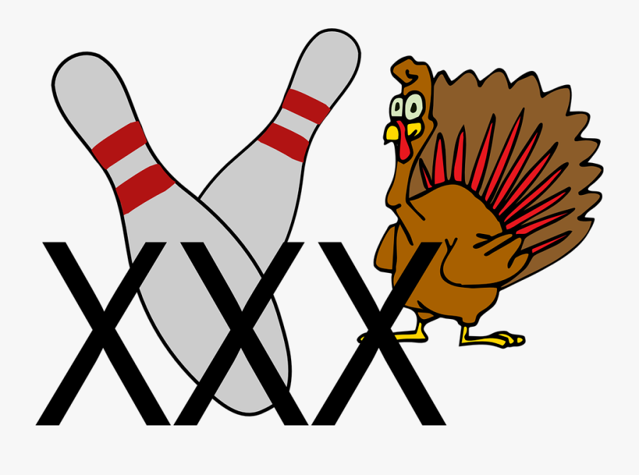 Wild Turkey Clipart - Bowling Turkey, Transparent Clipart