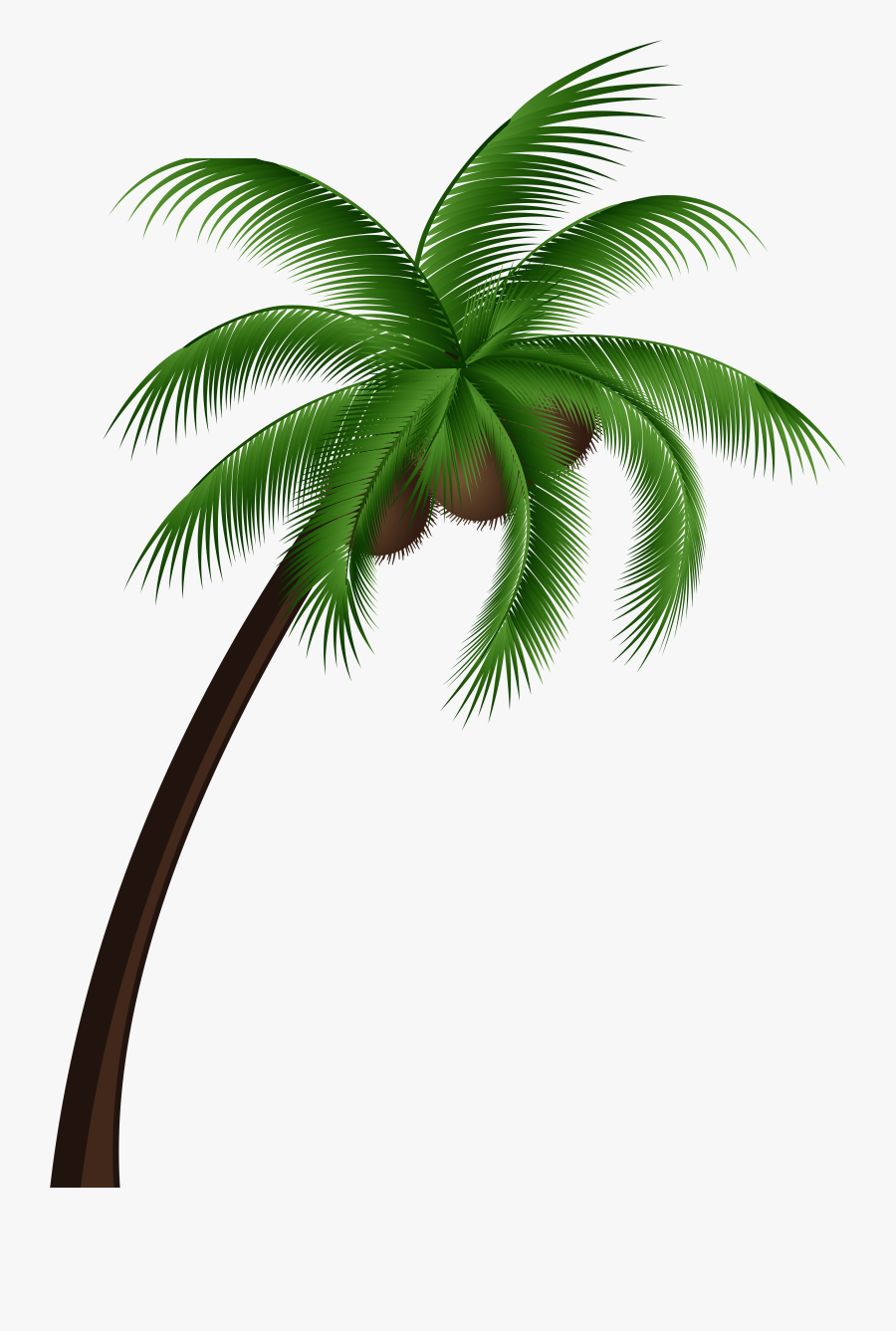 Tree Clipart Palm - Coconut Tree Vector Png, Transparent Clipart