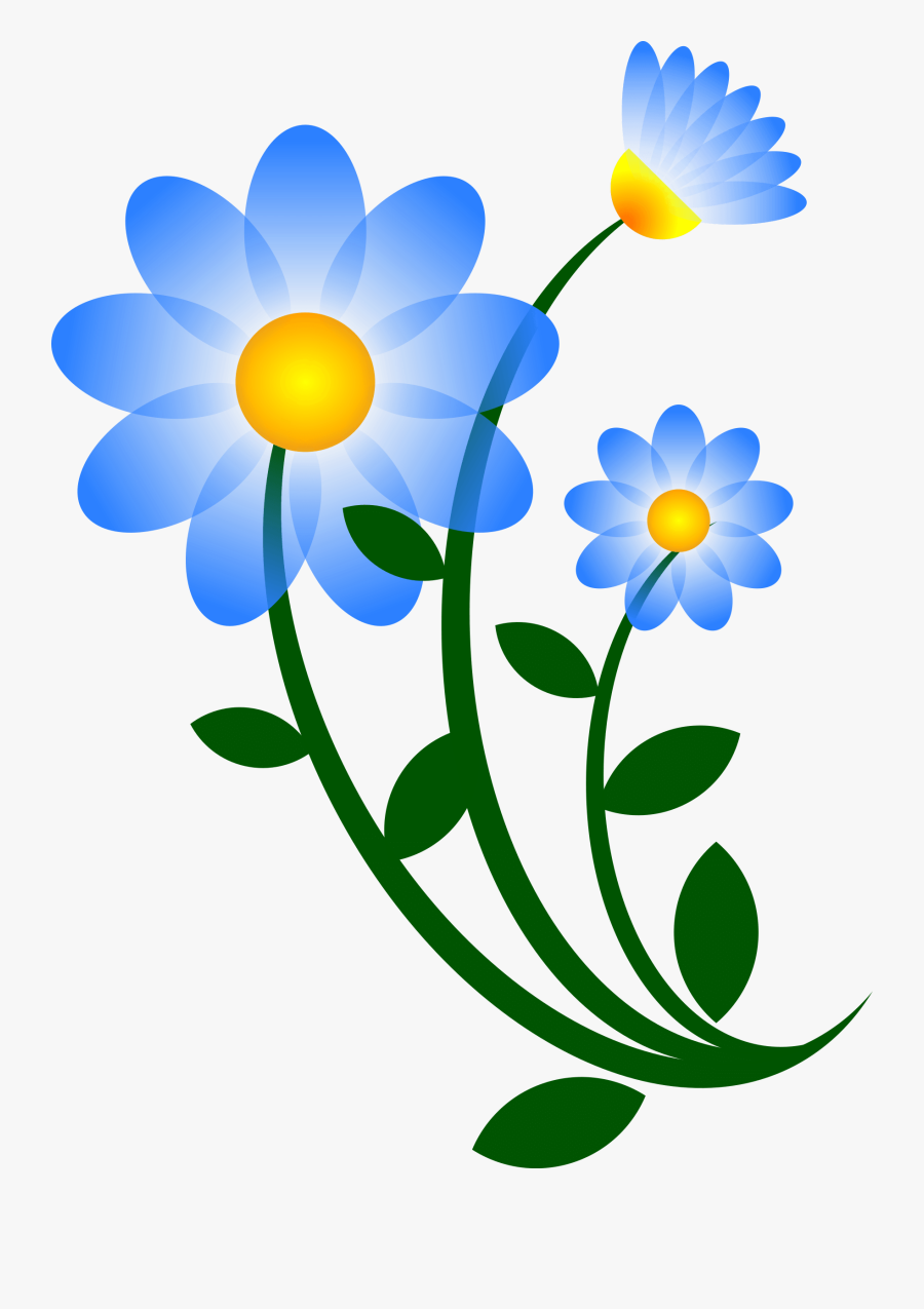 Tulips Blue Flower Clipart, Transparent Clipart