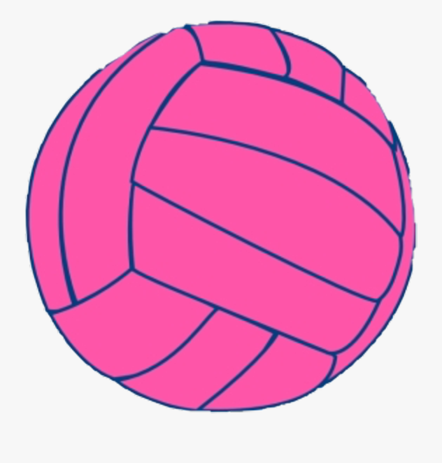 #pink #ball #volleyball #art #icon #aesthetic #tumblr - Transparent Netball Clip Art, Transparent Clipart