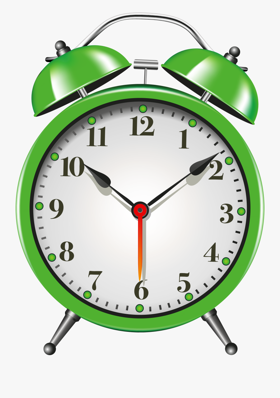 Green Alarm Clock Png Clip Art - Different Types Of Clocks And Watches, Transparent Clipart