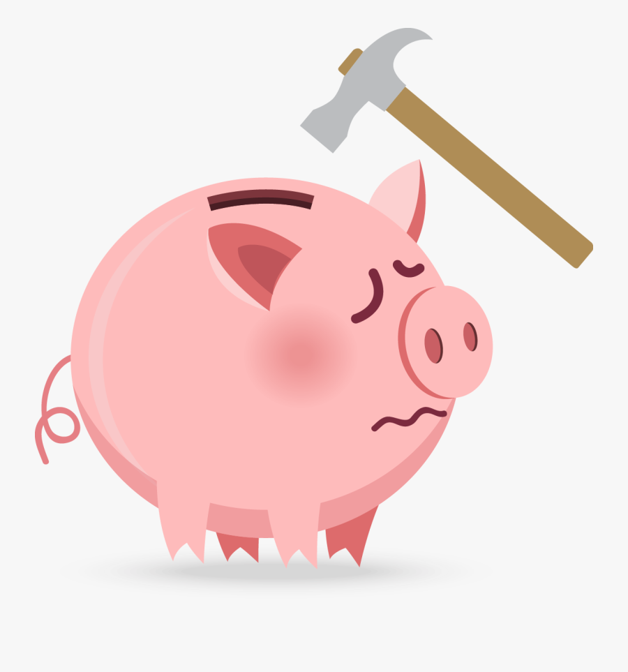 Transparent Piggy Bank Icon Png - Cerdo Y Alcancia Fondo Transparente, Transparent Clipart