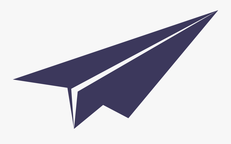 Transparent Airplane Clipart - Paper Plane Png Blue, Transparent Clipart