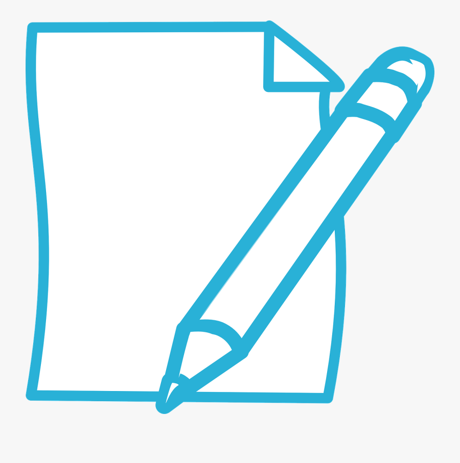 Paper And Pencil Clipart The Cliparts - Paper Clip Art Black And White, Transparent Clipart