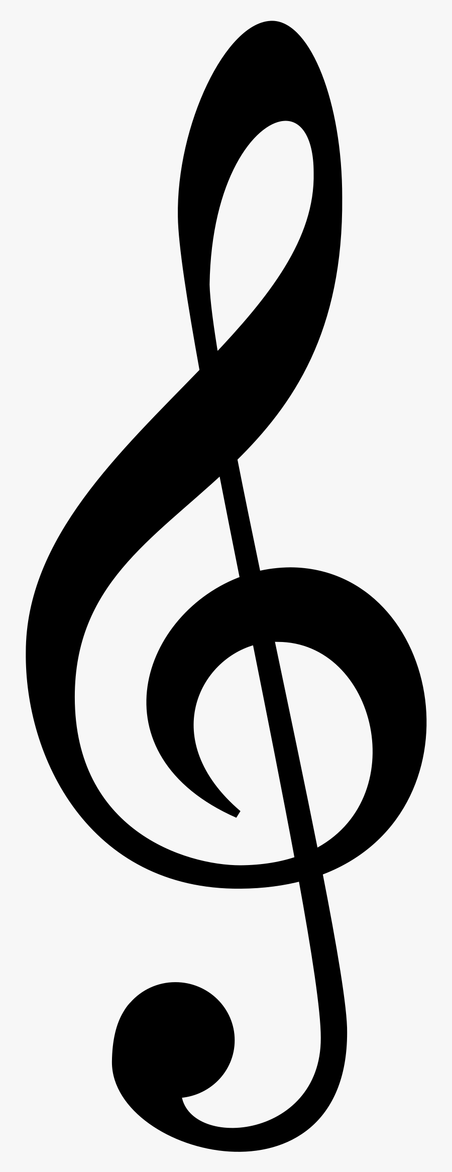 Music Clipart Treble Clef - Treble Clef Vector Ai, Transparent Clipart