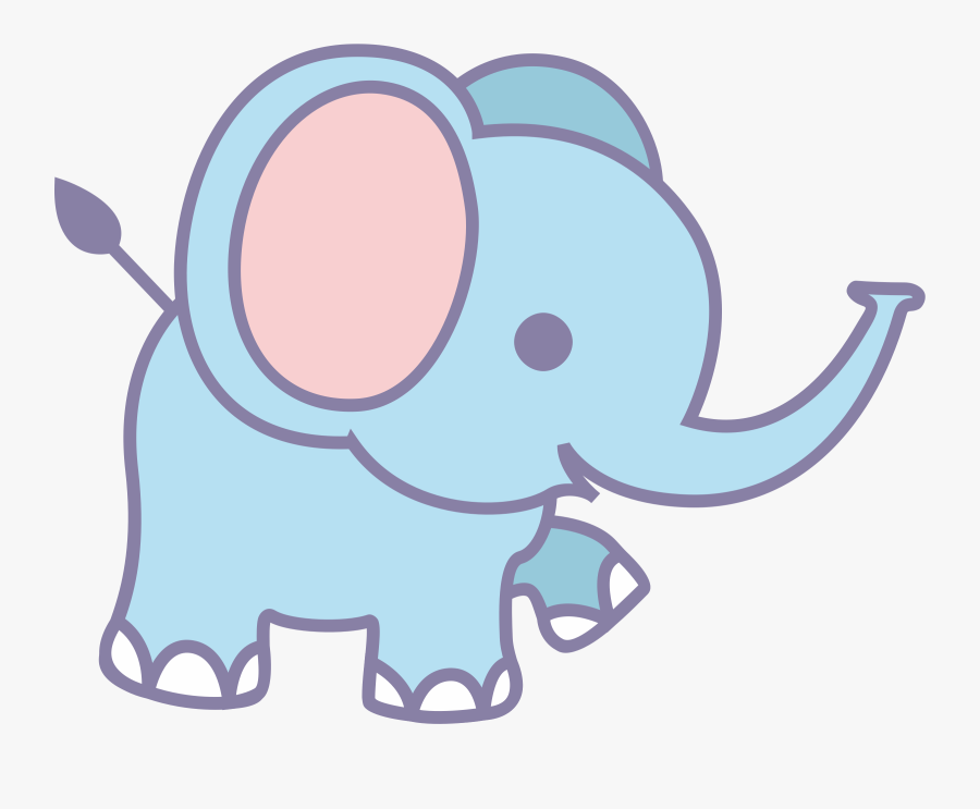Cute Elephant Clipart - Cute Elephant Cartoon Png, Transparent Clipart