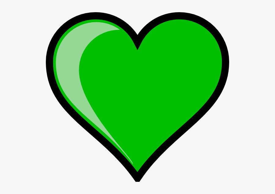 Green Heart Svg Clip Arts - Heart Clip Art Green, Transparent Clipart