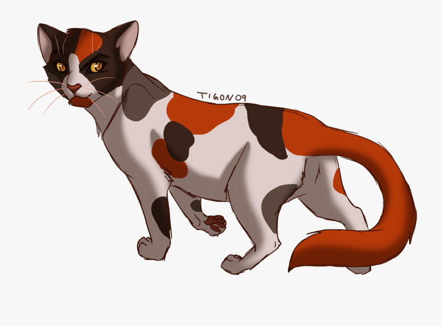 Calico Cat Clipart - Red And Black Warrior Cat, Transparent Clipart