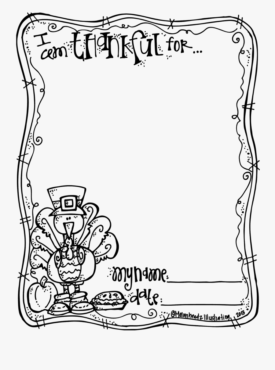Cute*}animated Free Thanksgiving Clipart Black And - I M Thankful For Printable, Transparent Clipart