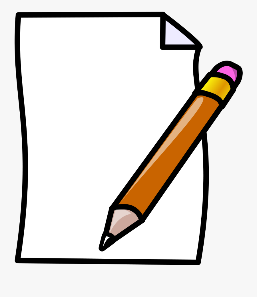 Pencil Clipart Note - Paper And Pencil Clip Art, Transparent Clipart