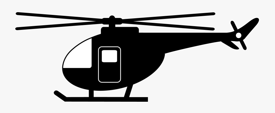 Free Graphics Download Clip - Helicopter Black And White Png, Transparent Clipart