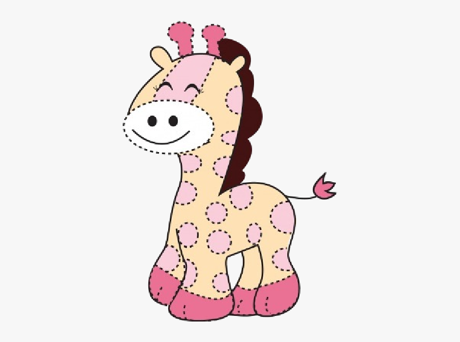 Pink Baby Giraffe Clipart, Transparent Clipart