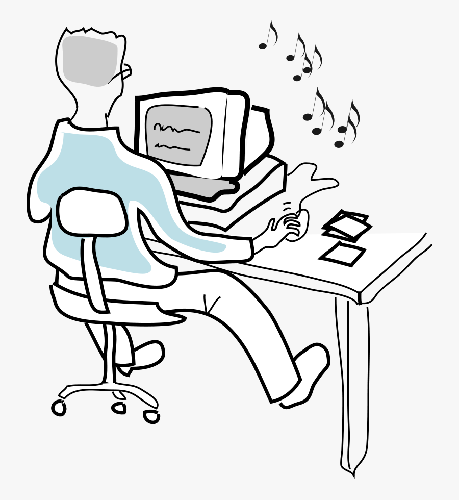 Burning Music Cds - Birthday Card For Computer Guy, Transparent Clipart