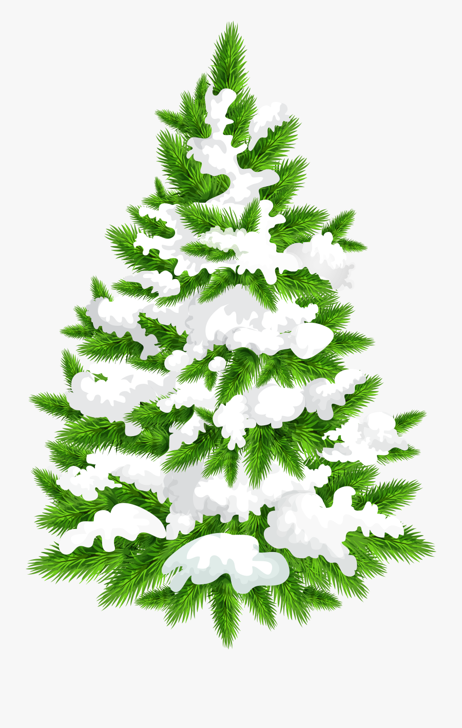 Snowy Pine Tree Png Clip Art Image - Christmas Tree Images Transparent, Transparent Clipart