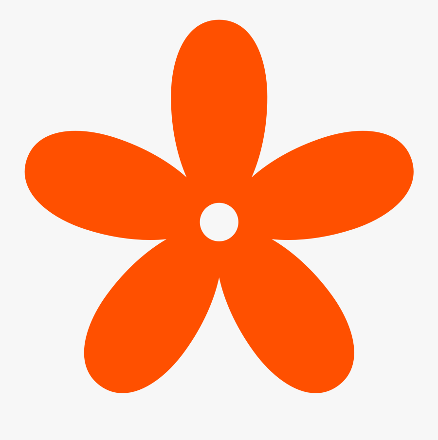 Orange Flower Clipart - Flower Clip Art Png, Transparent Clipart
