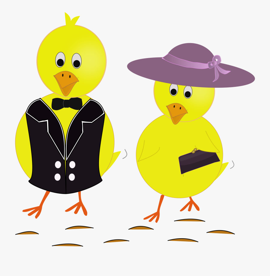 Third Sunday Of Easter Clipart - Chicken Cartoon Dressed Up, Transparent Clipart