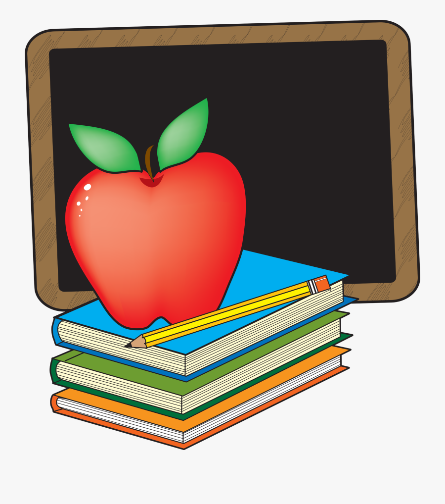 School Books Clipart The Cliparts - Chalkboard Clipart, Transparent Clipart