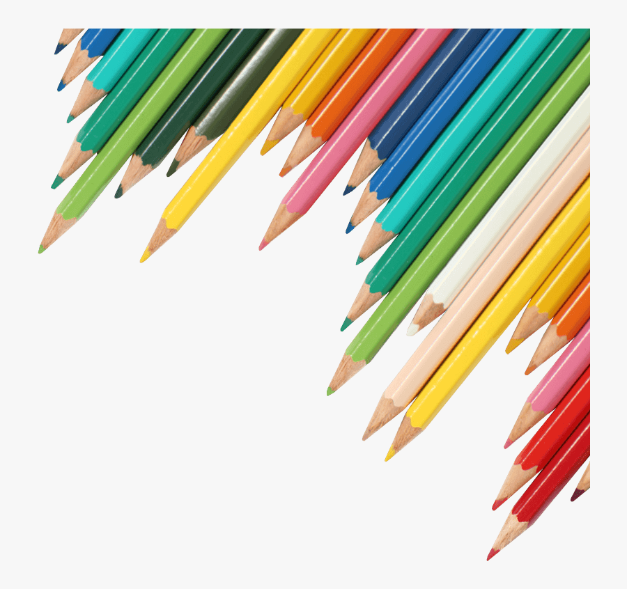 School Banner Clipart Transparent Background - Coloured Pencils No Background, Transparent Clipart