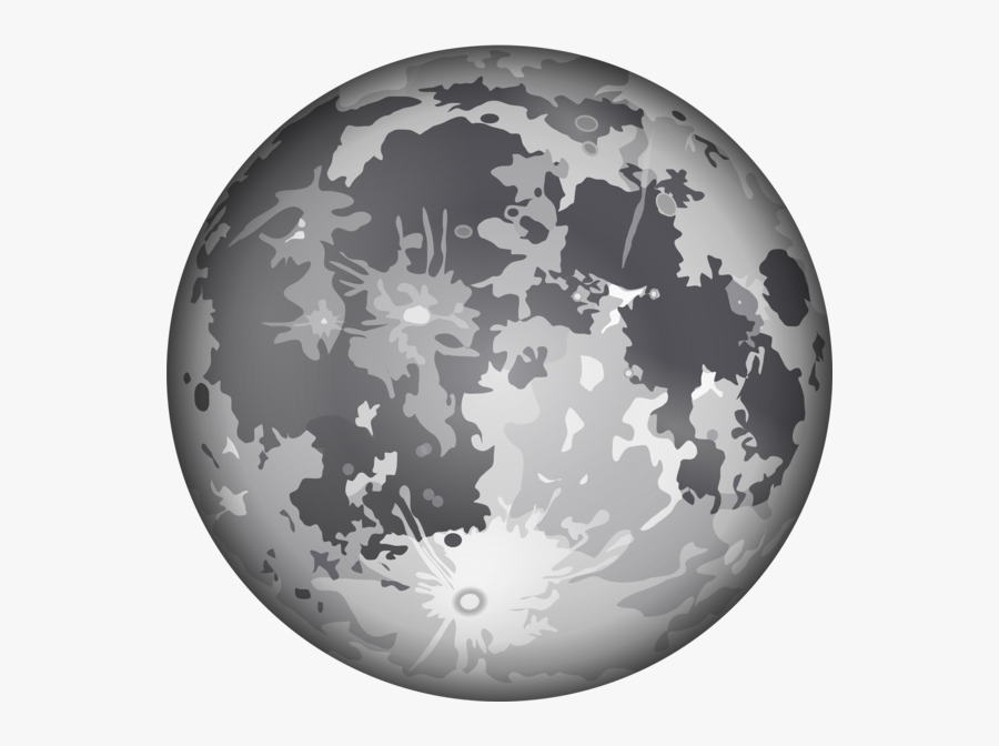 The Moon At Vector Png Image Clipart - Moon Vector Art Png, Transparent Clipart