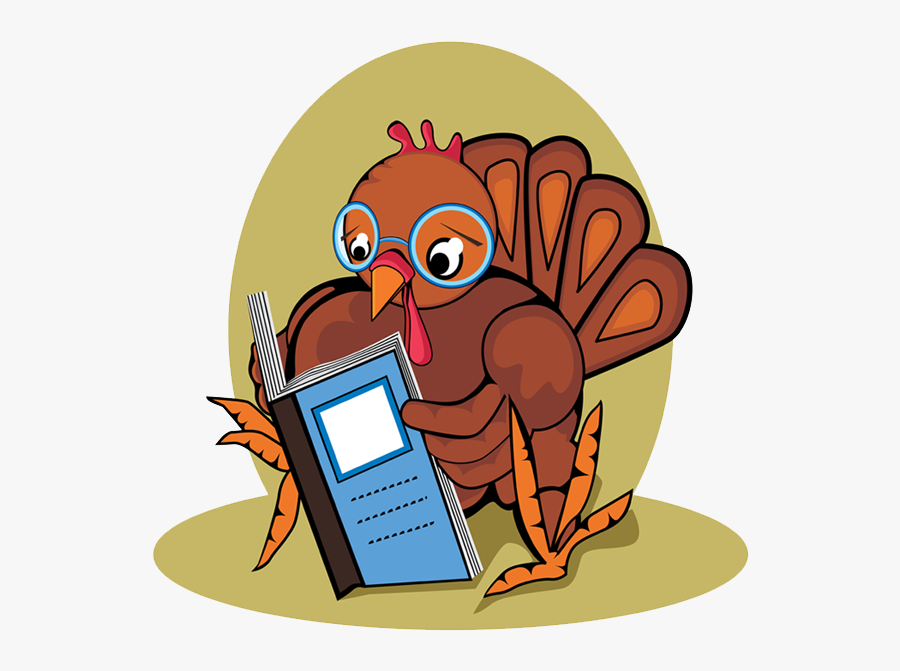 Collection Of High - Turkey Reading A Book, Transparent Clipart