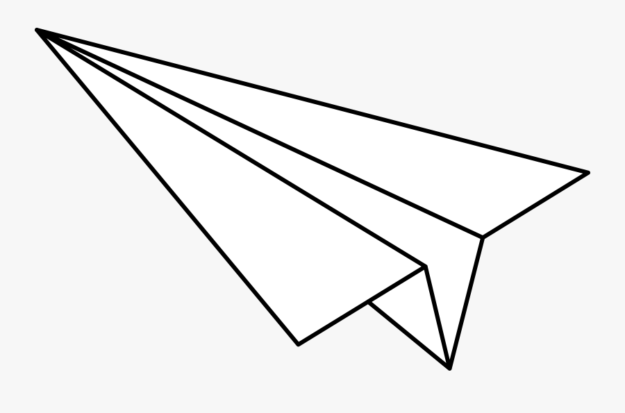 Paper Airplane Clipart Black And White, Transparent Clipart