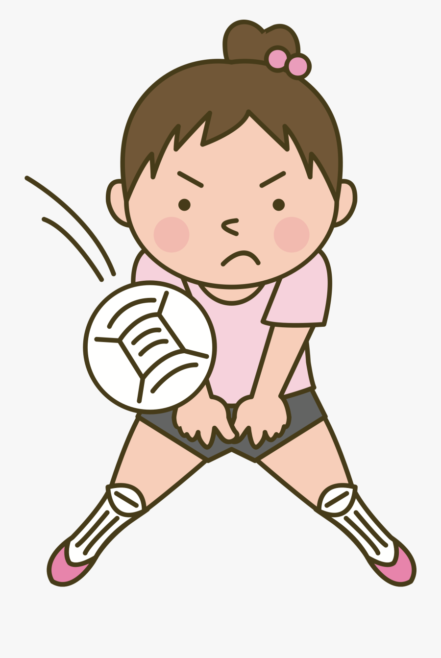 Clipart - Playing Volleyball Clip Art, Transparent Clipart