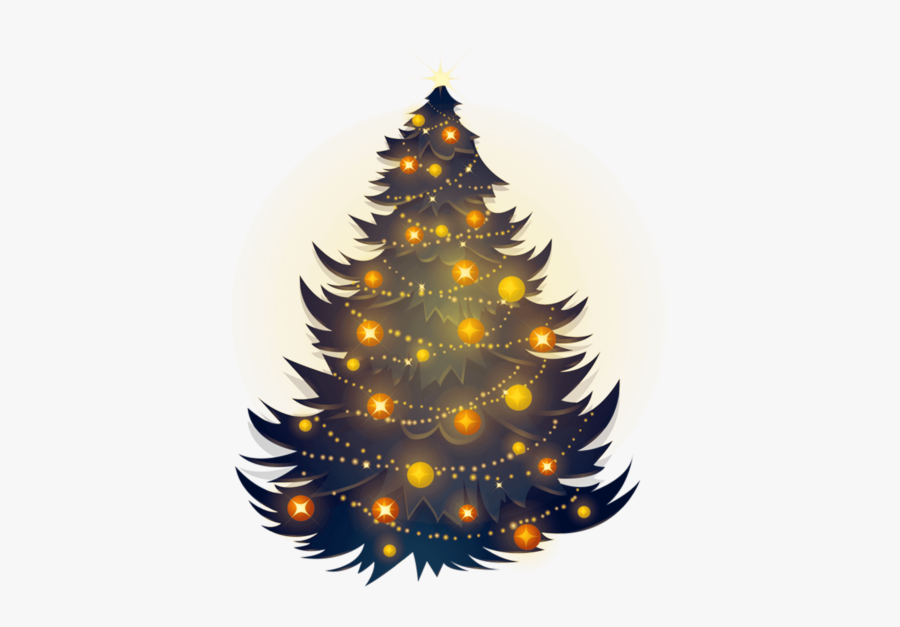 Christmas Tree Clipart Png Image Free Download Searchpng - Marco De Navidad Dorado, Transparent Clipart