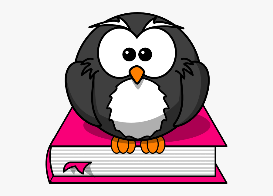 Owl Book Clip Art - Owl On The Book Clipart, Transparent Clipart