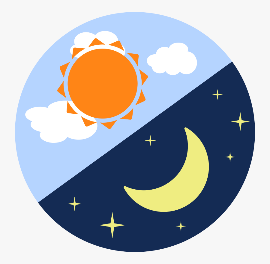 Night And Morning Sun Moon Clipart Cliparts Others - Sun And Moon Clipart, Transparent Clipart