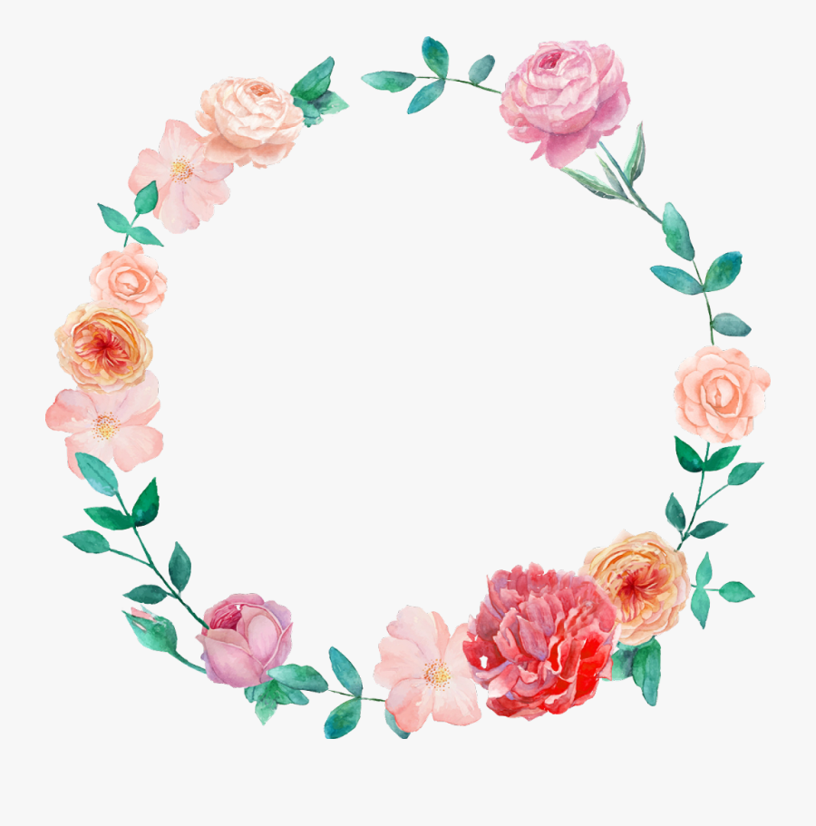 Transparent Mexican Flowers Clipart - Watercolor Wreath Flower Png, Transparent Clipart