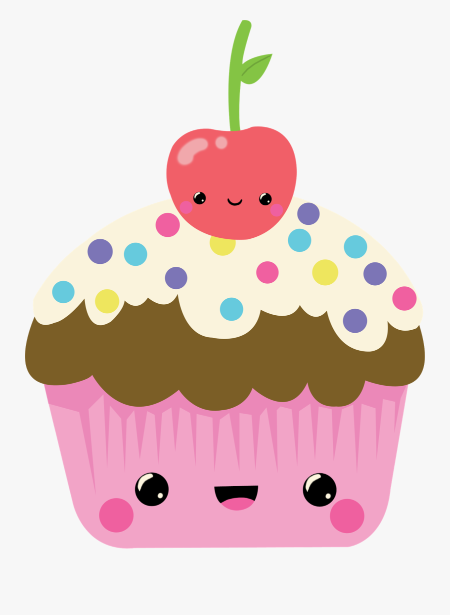 Pin Muffin Clipart Kawaii - Imagenes De Cupcakes Animados, Transparent Clipart