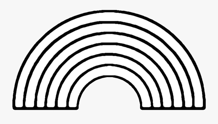 Rainbow Clip Art Black And White SVG