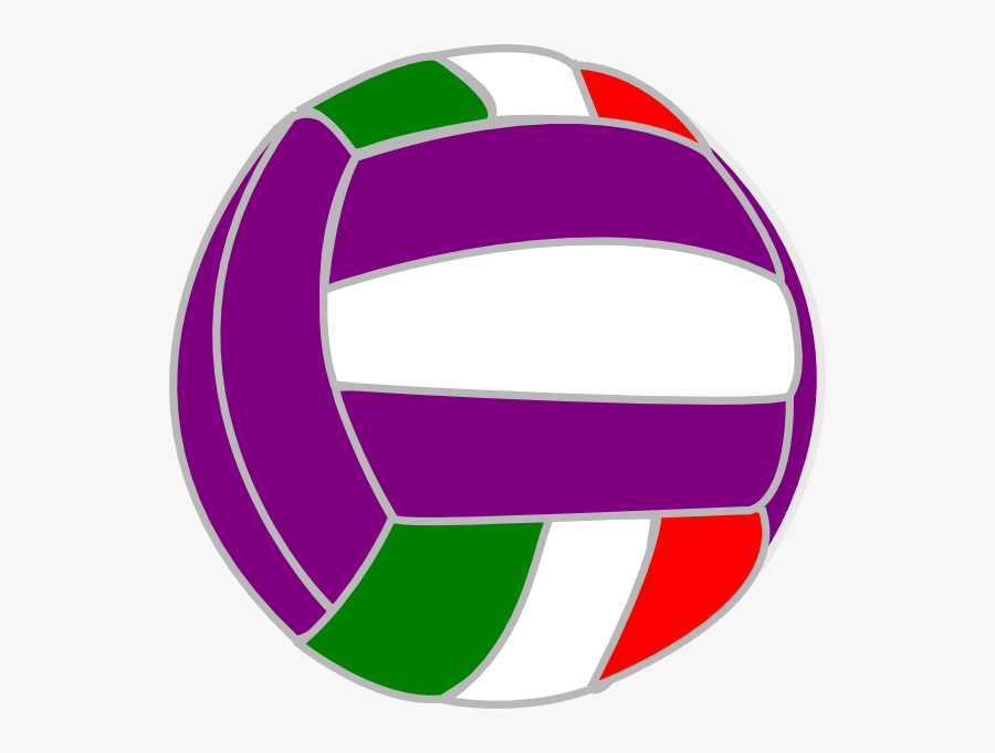 Colorful - Volleyball - Clipart - Colorful Clipart Volleyball, Transparent Clipart